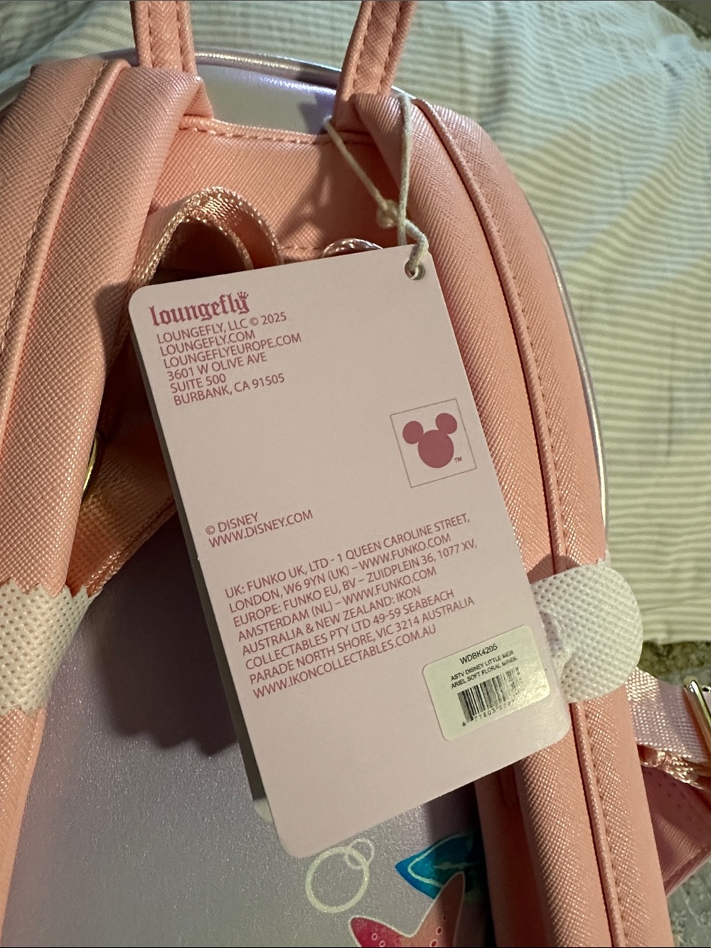 Beautiful Loungefly featuring Ariel, UK exclusive, new with tags - Picture 6 of 7